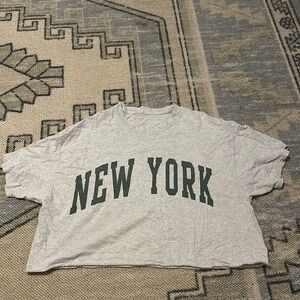 Brandy Melville New York boxy cropped tee